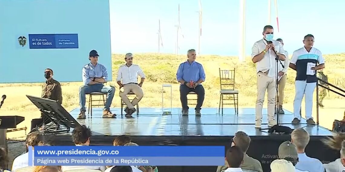 Presidente Iván Duque inauguró el parque eólico Guajira 1