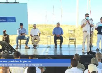 Presidente Iván Duque inauguró el parque eólico Guajira 1