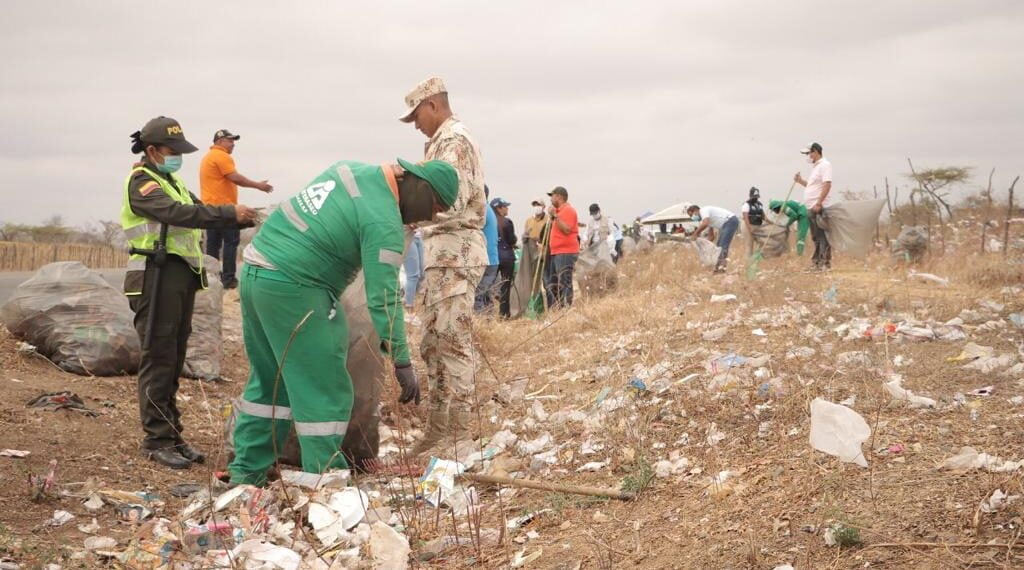 51 toneladas de residuos sólidos recogen en Riohacha