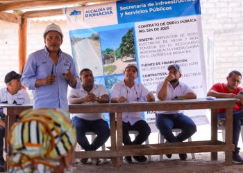 Alcaldía de Riohacha socializó contrato de ampliación de redes eléctricas en comunidades indígenas