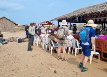 El MS Fram llega a la Alta Guajira con turistas británicos