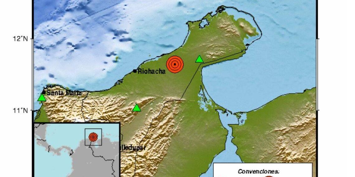Temblor de magnitud 4,4 sacude La Guajira en la madrugada
