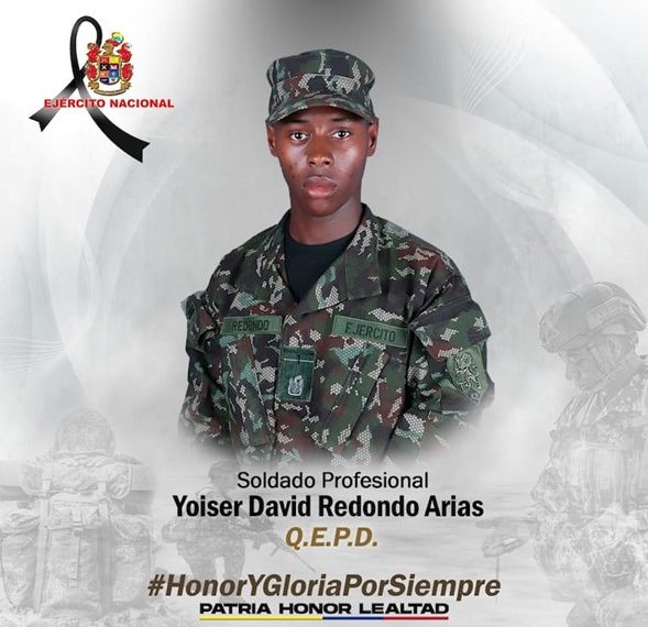 Sepultado en Dibulla el soldado profesional que murió en ataque del ELN en Anorí, Antioquia