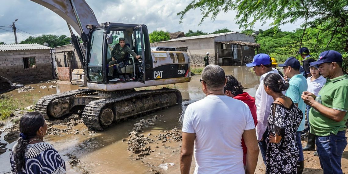En Riohacha se brinda atención a los damnificados por las intensas lluvias