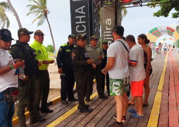 Autoridades realizan jornada de prevención de delitos en el sector turístico de Riohacha