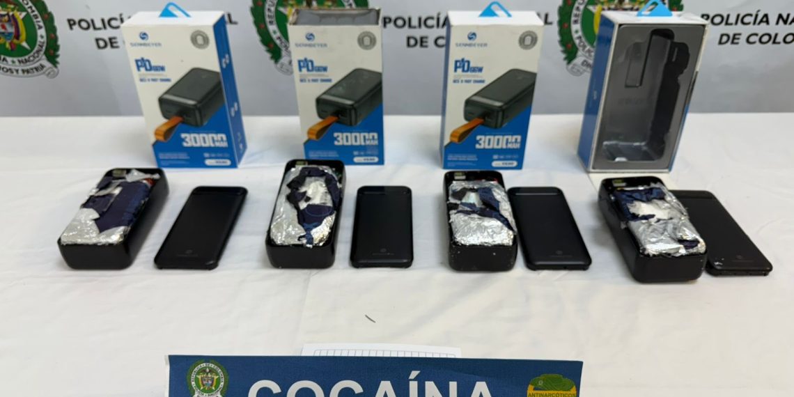 Incautan baterías portátiles con cocaína en encomienda que salió de Riohacha