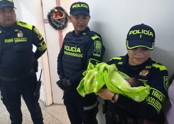 Policía rescató a un bebé recién nacido abandonado en el Distrito de Riohacha