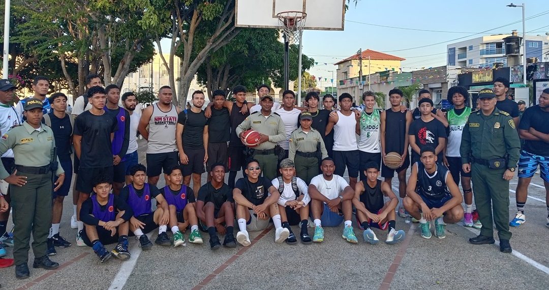 La Policía Nacional realizó el evento Riobasket 3×3 en el Parque Nicolás de Federmán