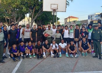 La Policía Nacional realizó el evento Riobasket 3×3 en el Parque Nicolás de Federmán