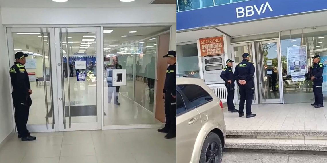 Violento taquillazo sacude sede del BBVA en Fonseca y enciende alertas de seguridad