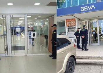 Violento taquillazo sacude sede del BBVA en Fonseca y enciende alertas de seguridad