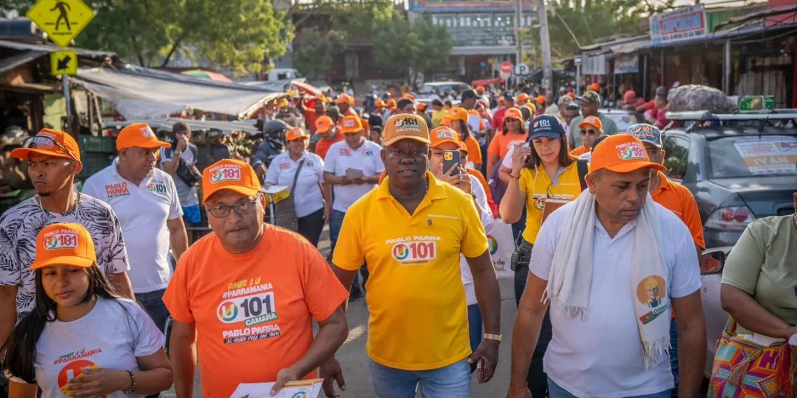 Pablo Parra recorre el Mercado Nuevo de Riohacha y consolida respaldo popular rumbo al Congreso